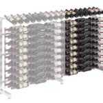 Island Display Rack Freestanding Retail Metal Wine Rack