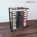 Island Display Rack Freestanding Retail Metal Wine Rack