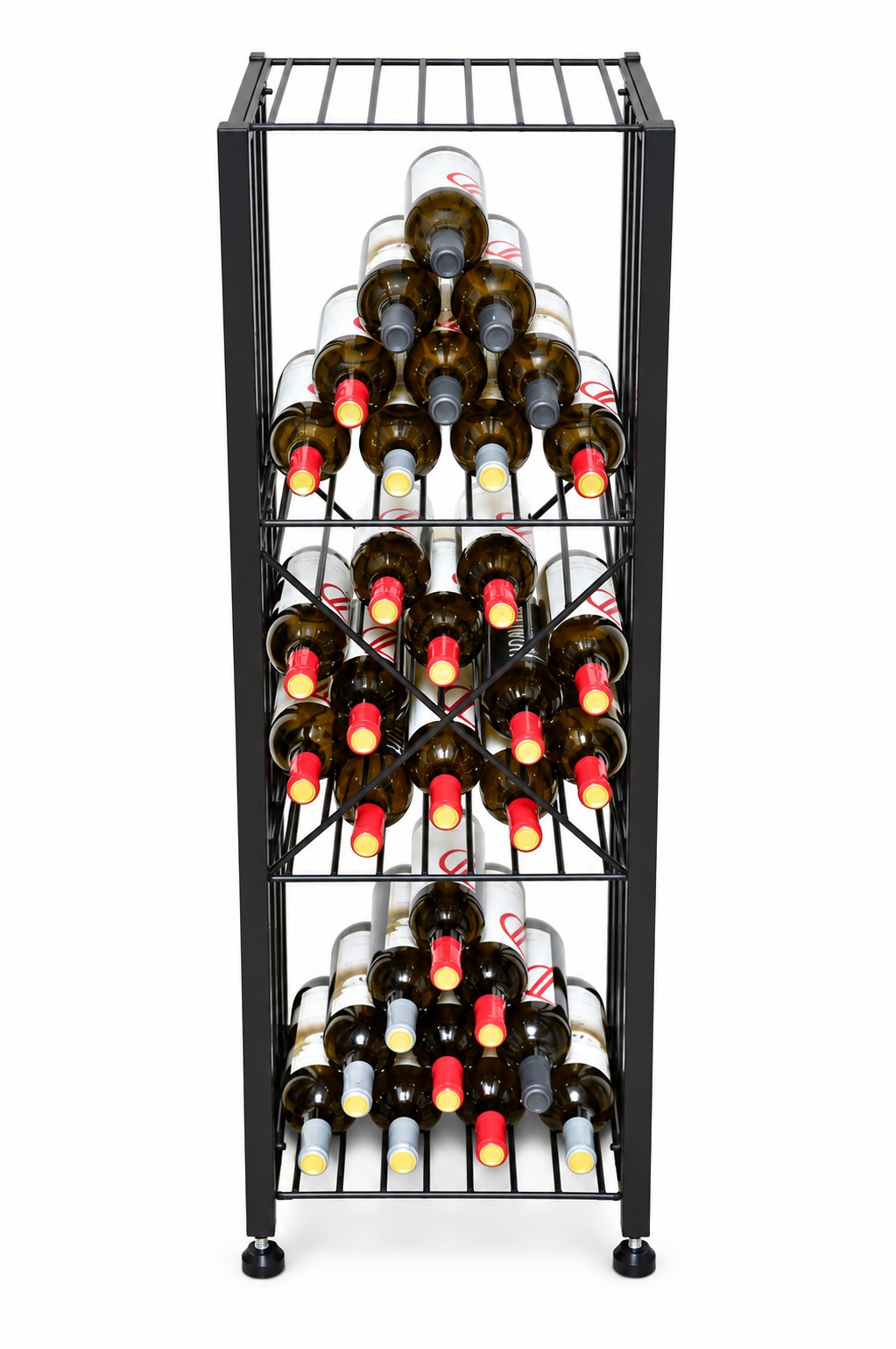 Crucetas de metal para insertar en cajas y casilleros para vino