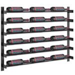 Evolution Wine Wall wall mounted metal wine rack system