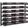 Evolution Wine Wall wall mounted metal wine rack system