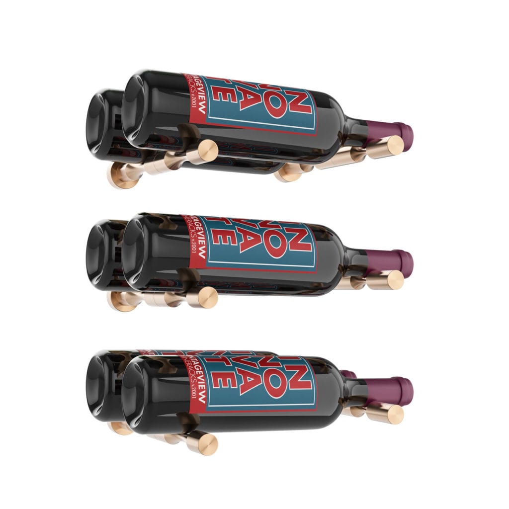 Soporte Para Botellas De Spray Montado En La Pared - Metal, Para 6 Botellas De 16 Oz, Ideal Para Garaje Y Taller