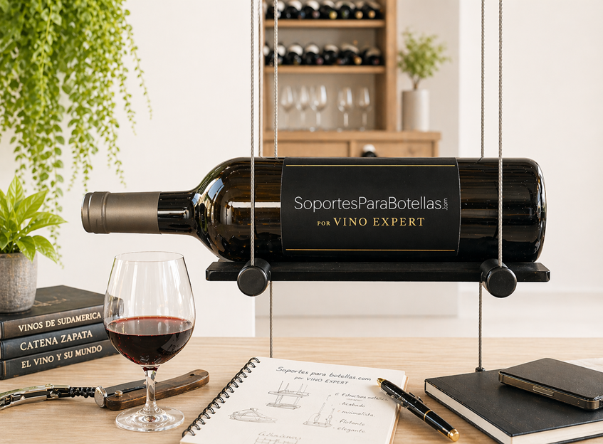 Soportes para botellas de vino suspendidas