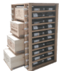 Almacenamiento en cajas de vino