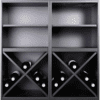 Armario Merlot 1 estante 32 botellas 621612 - Imagen 3