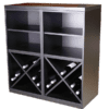 Armario Merlot 1 estante 32 botellas 621612 - Imagen 4