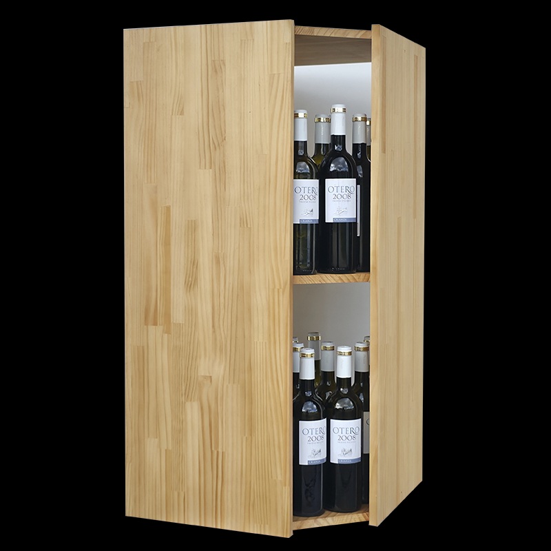 Monastrell botellero esquinero de madera para 40 botellas modelo 353030 - Imagen 3