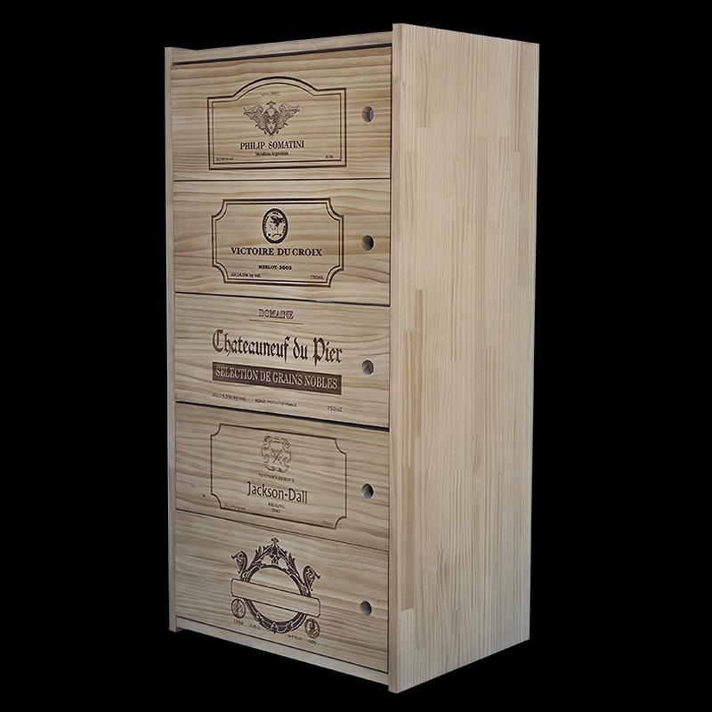 botellero madera 45 botellas