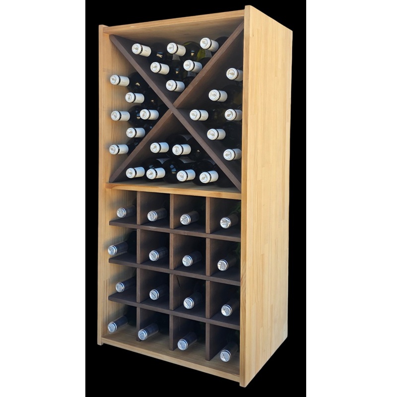 botellero madera 16 botellas