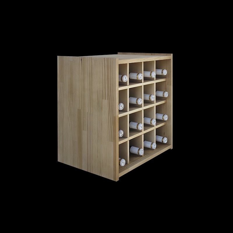 botellero pequeño madera 16 botellas