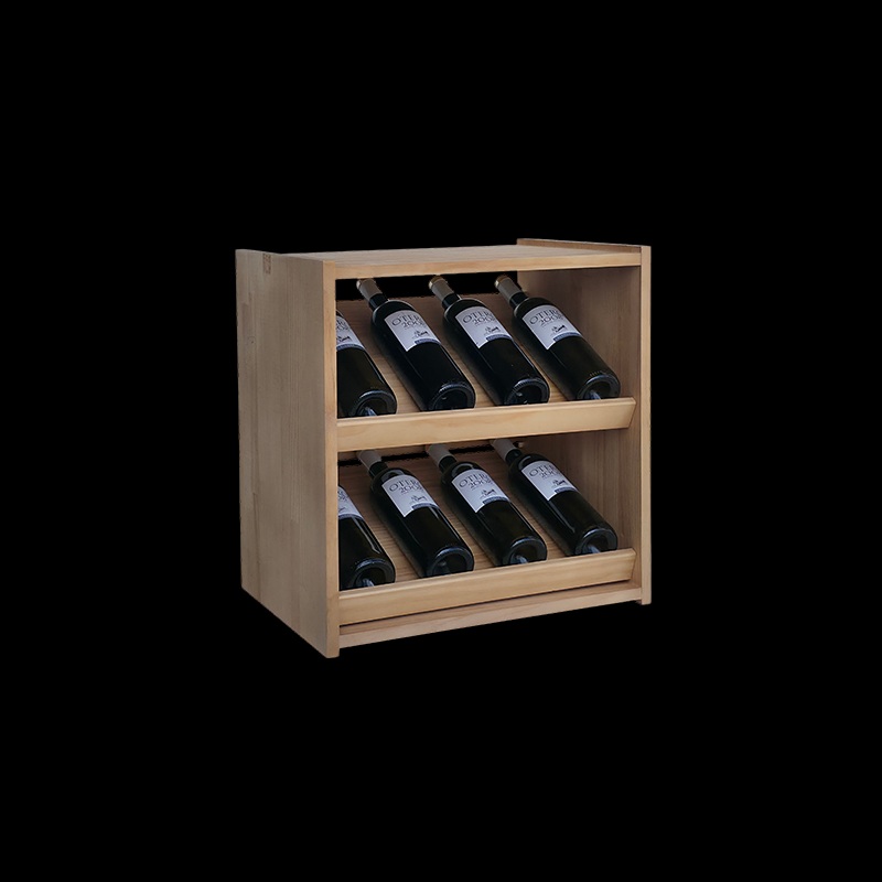 expositor botellas vino madera 8 botellas
